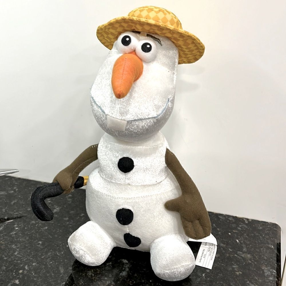 Disney Olaf Frozen Snow Summertime Plush Toy Musical 14” In Summer Not W…